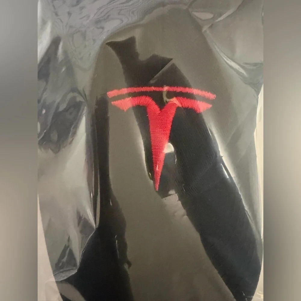 Tesla Adjustable Kids Black Hat w/ Red Embroidered Emblem Mini Elon